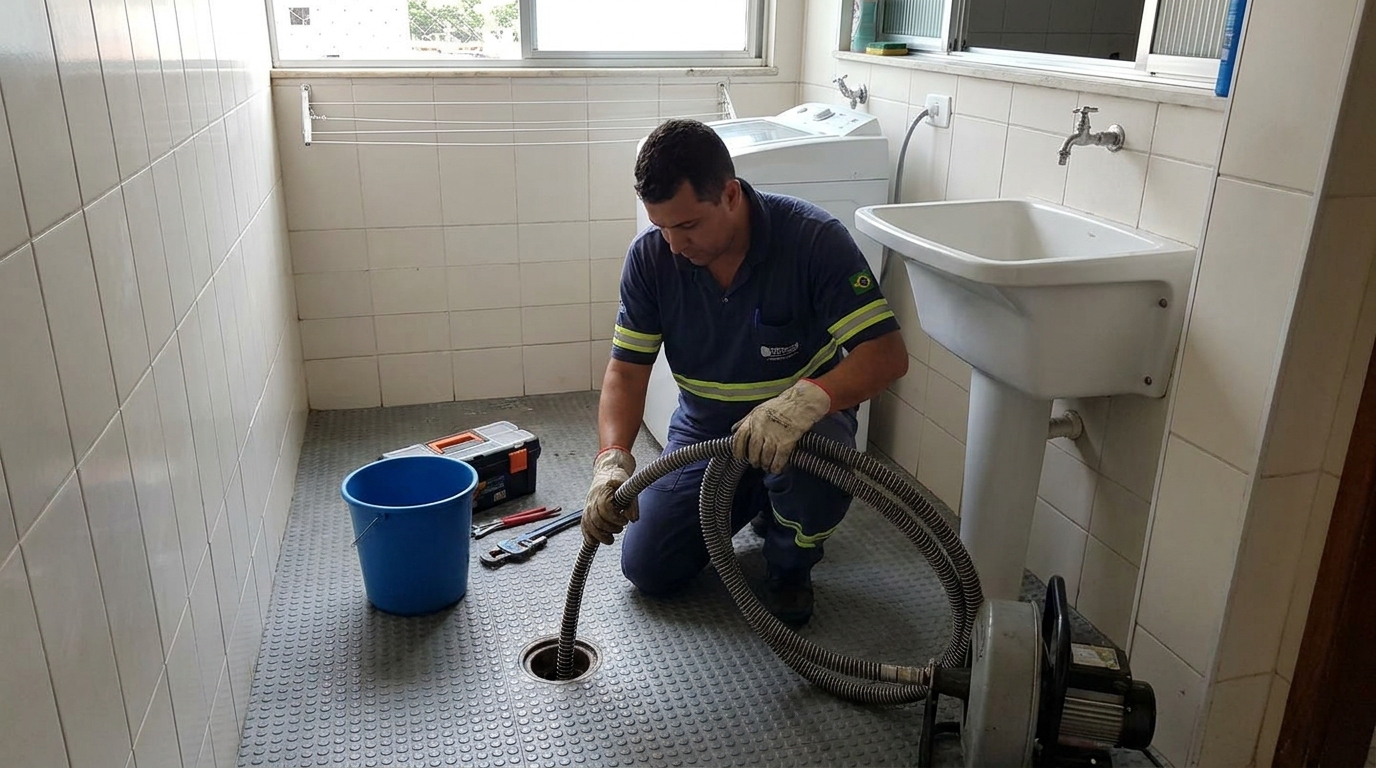 Desobstrução na Cozinha em Assunção, São Bernardo do Campo‑SP